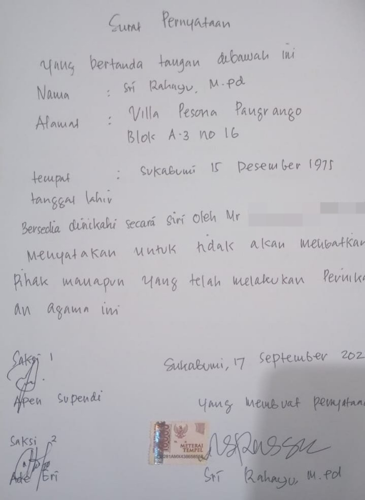 عقد نكاح إندونيسي